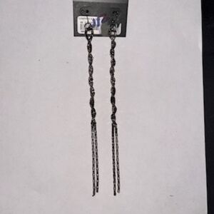 Black Earrings Holiday pierced